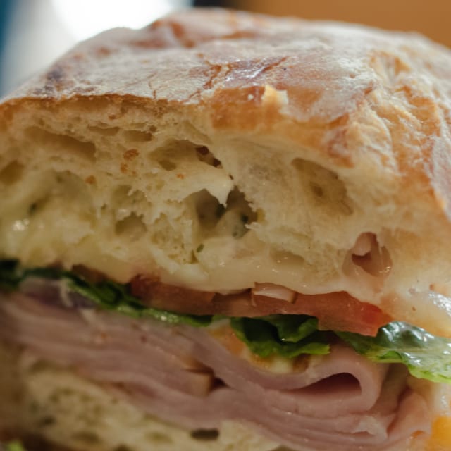 Ham Club Sandwich.