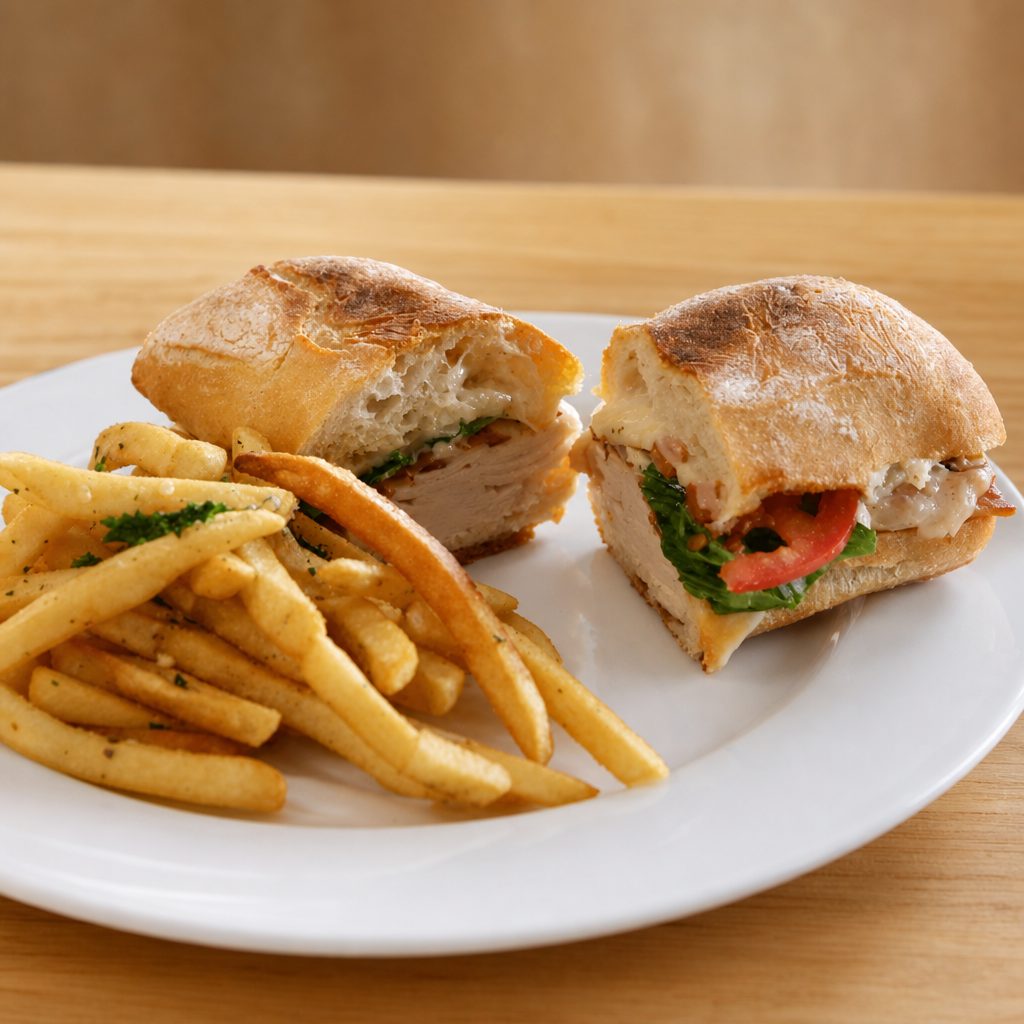 Turkey Club Sandwich.