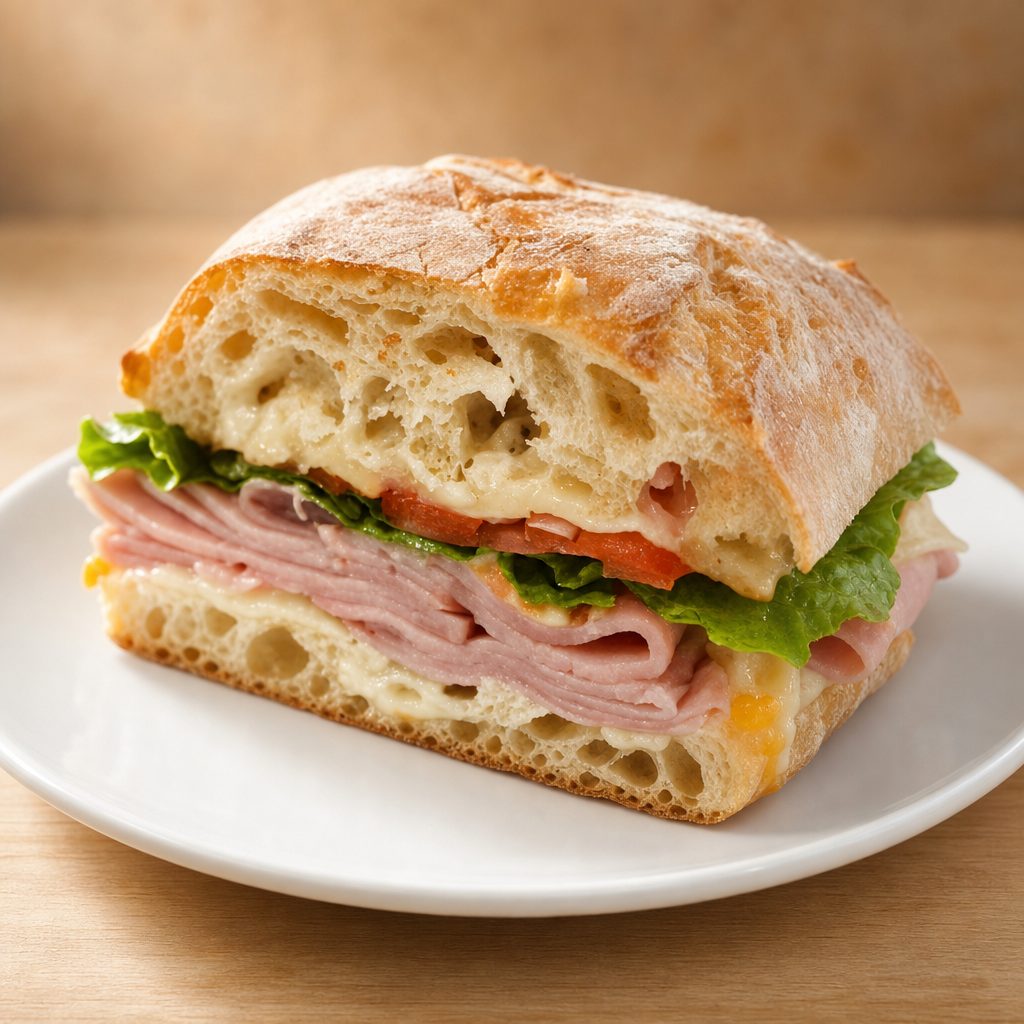 Ham Club Sandwich.