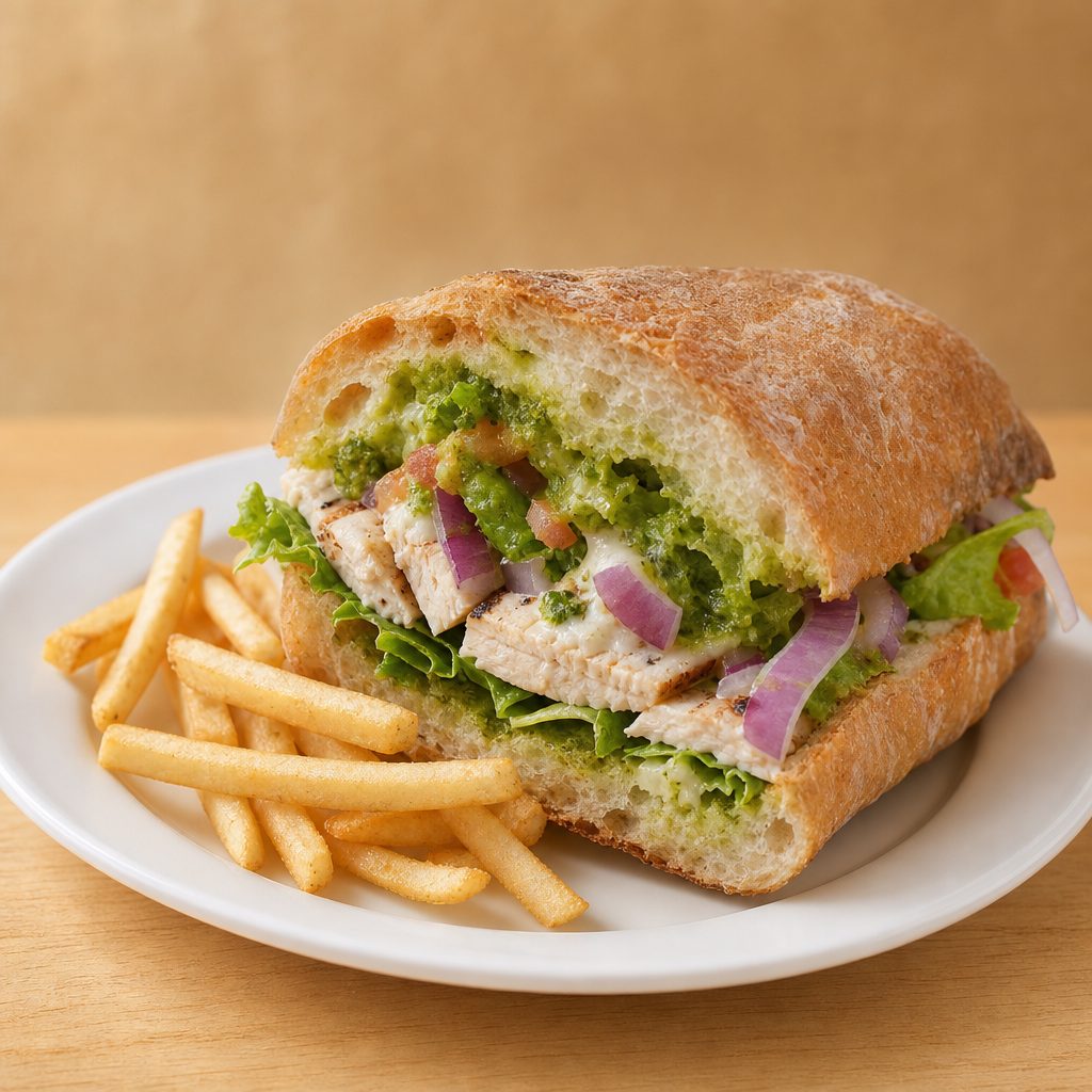 Chicken Club Sandwich.