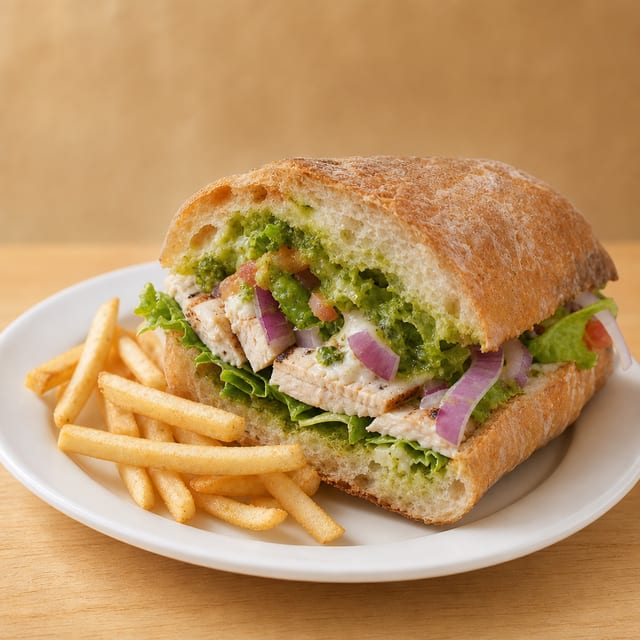 Chicken Club Sandwich.