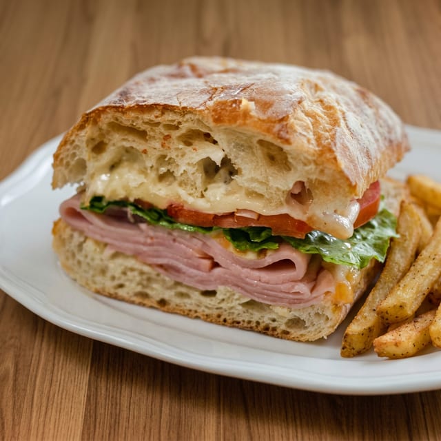 Ham Club Sandwich.