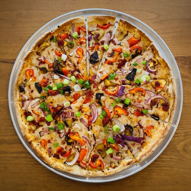 Thai Curry Eggplant Pizza.